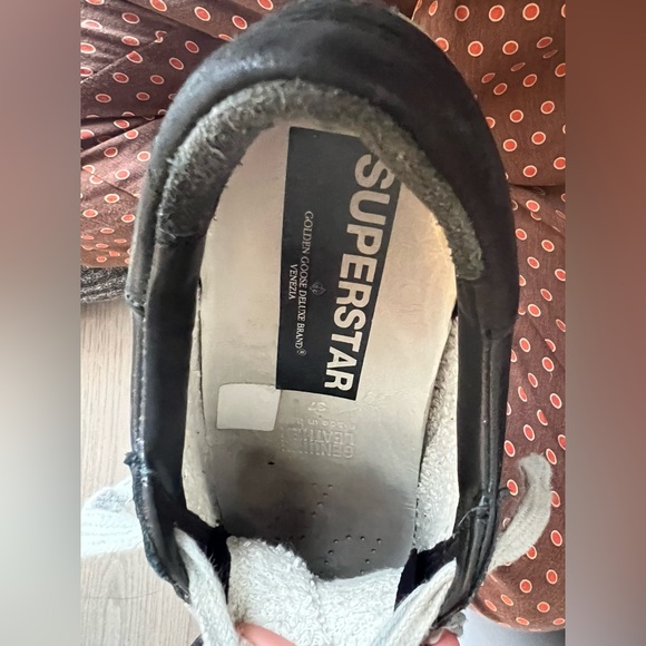 Golden Goose Black Superstar Sneakers - Picture 9 of 12